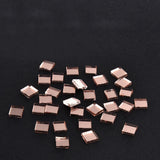 Disco Mosaic Tiles Self-Adhesive Square Mirror Glass DIY Home Wall Sticker Decors Rose Gold