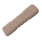 Portable Travel Makeup Brush Holder Silicone Makeup Brush Case Bag Brown