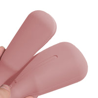 Portable Travel Makeup Brush Holder Silicone Makeup Brush Case Bag Pink