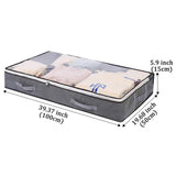 Foldable Under Bed Clothes Storage Bag Blanket Comforter Organizer Containers with Clear Window-Style 1