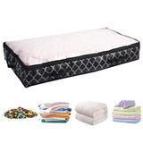 Foldable Under Bed Clothes Storage Bag Blanket Comforter Organizer Containers with Clear Window-Style 3