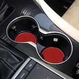 4Pcs Universal Car Cup Coaster Non-Slip Cup Holders Car Interior Accessories Red