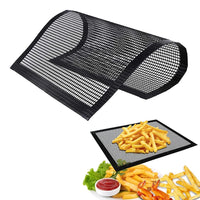 2pcs BBQ Mesh Grill Mat Cook Barbecue Grilling Sheet Wire Baking Pad Non-Stick Mats