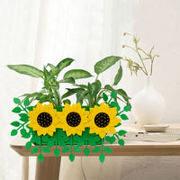 FancyGrab 2Pcs Felt Sunflower Planting Bag Plant Growing Bag Garden Planting Containers