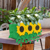 FancyGrab 2Pcs Felt Sunflower Planting Bag Plant Growing Bag Garden Planting Containers