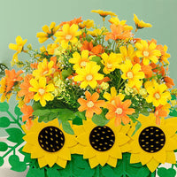 FancyGrab 2Pcs Felt Sunflower Planting Bag Plant Growing Bag Garden Planting Containers