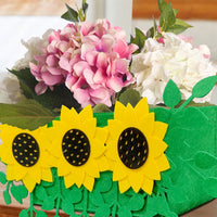 FancyGrab 2Pcs Felt Sunflower Planting Bag Plant Growing Bag Garden Planting Containers