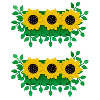 FancyGrab 2Pcs Felt Sunflower Planting Bag Plant Growing Bag Garden Planting Containers