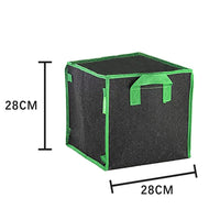 Square Plant Grow Bags Non-Woven Breathable Garden Plant Grow Pots with Support Rods