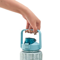 2L Large Capacity Blue Water Bottle Drinking Bottle with Bottle Pouch Sleeve