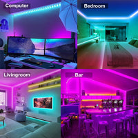 7.5M USB Bluetooth APP Control GB LED Strip Lights with Remote Controller