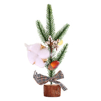 Table Mini Christmas Tree Ornaments Xmas Gift Desktop Decor