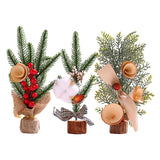 Table Mini Christmas Tree Ornaments Xmas Gift Desktop Decor