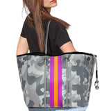 Neoprene Beach Bag Travel Tote Bag with Zipper Pockets