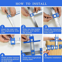 Adjustable Drill Guide Woodworking Punch Locator Jig Punch Tool