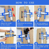 Adjustable Drill Guide Woodworking Punch Locator Jig Punch Tool