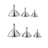 3Pcs/Set Small Medium Large Stainless Steel Liquid Funnel Kitchen Tool