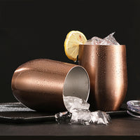 Stainless Steel Double Wall Insulated Wine Bottle with 2 Tumblers Set