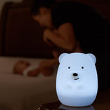 Rechargeable Silicone Animal Touch LED Night Light Nursery Lamp Dimmable