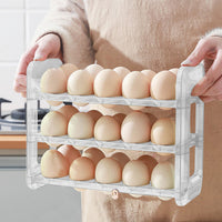 3-Layer Egg Holder for Refrigerator Egg Storage Rack Refrigerator Space Saver Transparent