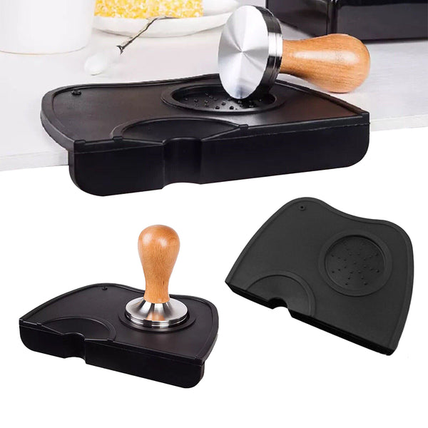 Espresso Tamper Mat Silicone Coffee Tamper Pad Anti-Slip Coffee Tamping Pad Large