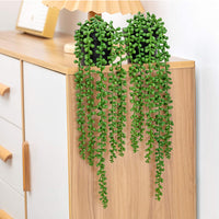 2Pcs Artificial Hanging Plants Hanging Decorative Plants Style 1