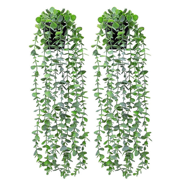 2Pcs Artificial Hanging Plants Hanging Decorative Plants Style 2