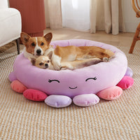 Pet Kennel Cat Dog Round Bed Plush Pet Bed Style 3