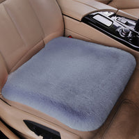 3Pcs Universal Car Seat Cover Front Rear Cushion Plush Pad Protector Mat Warm Grey