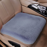 3Pcs Universal Car Seat Cover Front Rear Cushion Plush Pad Protector Mat Warm Grey