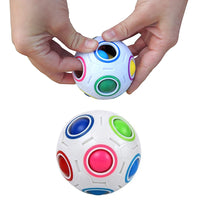 Magic Color Shift Rainbow Puzzle Ball Toy Stress Reliever Ball