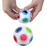 Magic Color Shift Rainbow Puzzle Ball Toy Stress Reliever Ball