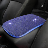 Universal Bling Rhinestones Car Armrest Cover Center Console Box Pad