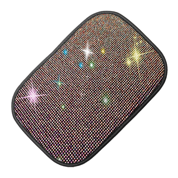 Universal Bling Rhinestones Car Armrest Cover Center Console Box Pad