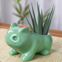 Frog Ceramic Planter Pot Succulent Flowerpot Home Decoration