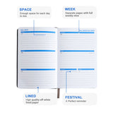 2022 Planner Notebook Weekly and Monthly A5 Notebook Gray