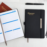 2022 Planner Notebook Weekly and Monthly A5 Notebook Black