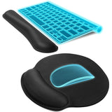 Black Soft Memory Foam Ergonomic Wrist Rest Set