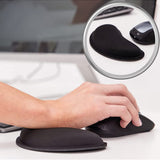 Black Soft Memory Foam Ergonomic Wrist Rest Set