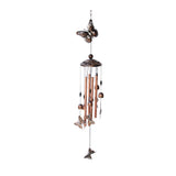 Large Wind Chime Bells Copper Tubes Outdoor Garden Decor Butterfly