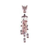 Large Butterfly Wind Chime Bells Copper Tubes Outdoor Garden Decor Angel