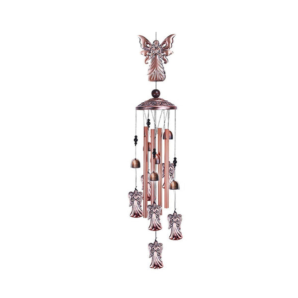 Large Butterfly Wind Chime Bells Copper Tubes Outdoor Garden Decor Angel