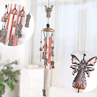 Large Butterfly Wind Chime Bells Copper Tubes Outdoor Garden Decor Angel