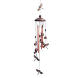 Large Butterfly Wind Chime Bells Copper Tubes Outdoor Garden Decor Dragonfly