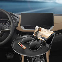 Portable Car Cup Holder Tray with Mobile Phone Holder 15.3cm Height