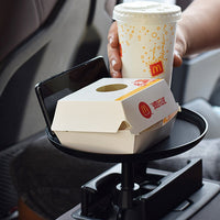 Portable Car Cup Holder Tray with Mobile Phone Holder 15.3cm Height