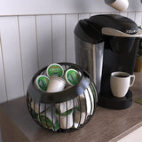 Nest Shaped Coffee Pod Holder Coffee Capsule Storage Basket Black