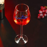 2pcs Wine Glasses with Blue Shark Inside Goblet Whiskey Cup