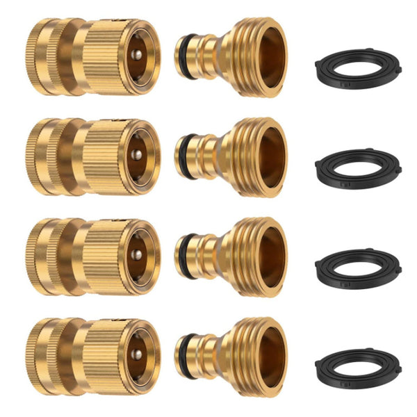 3/4 Inch GHT Male and Female Thread Garden Hose Quick Fittings Water Pipe Connectors