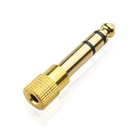 6.35mm Male to 3.5mm Female Stereo Audio Adapter Gold Plated